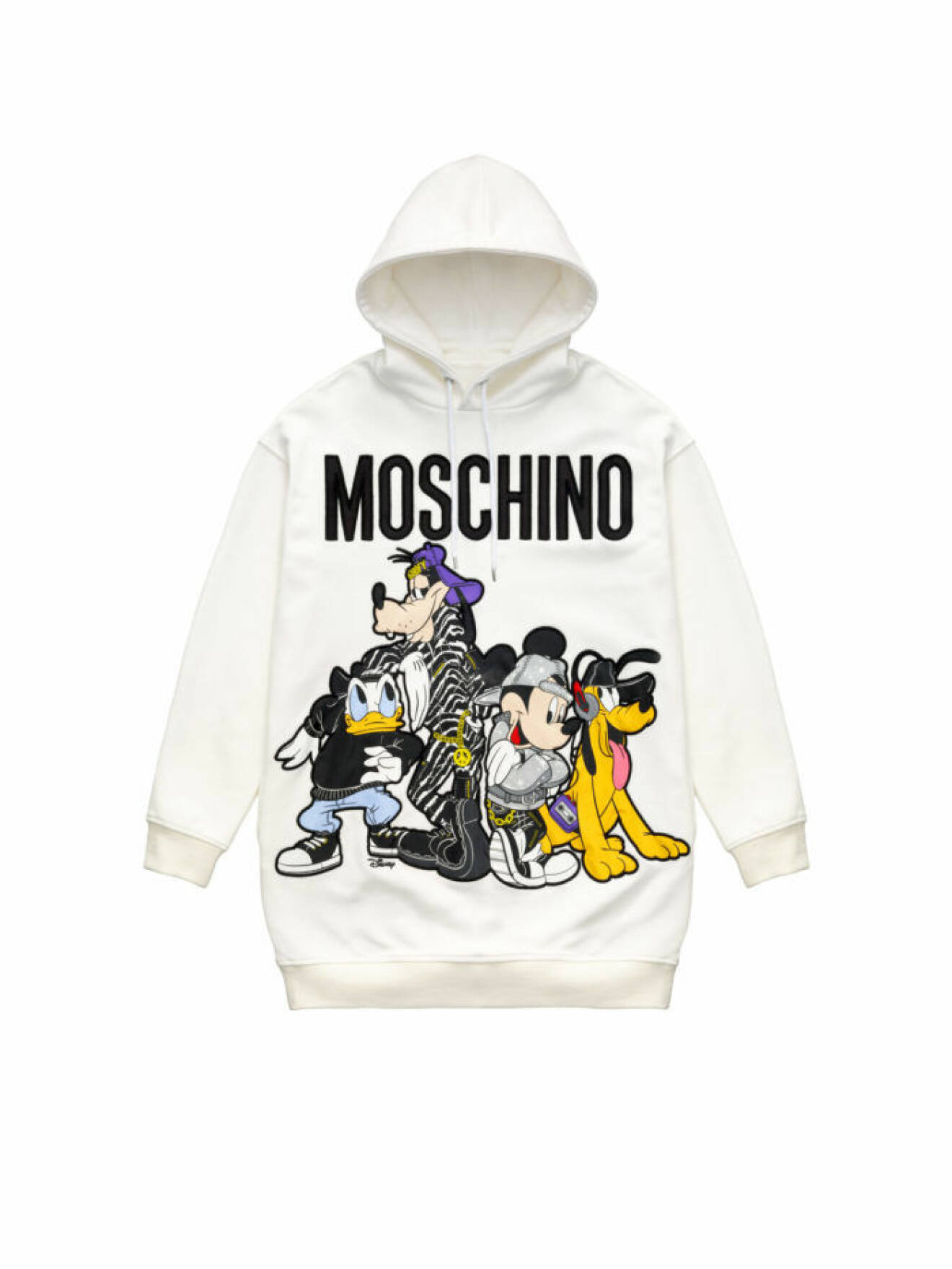 Vit hoodie med Disneyfigurer Moschino [tv] H&M
