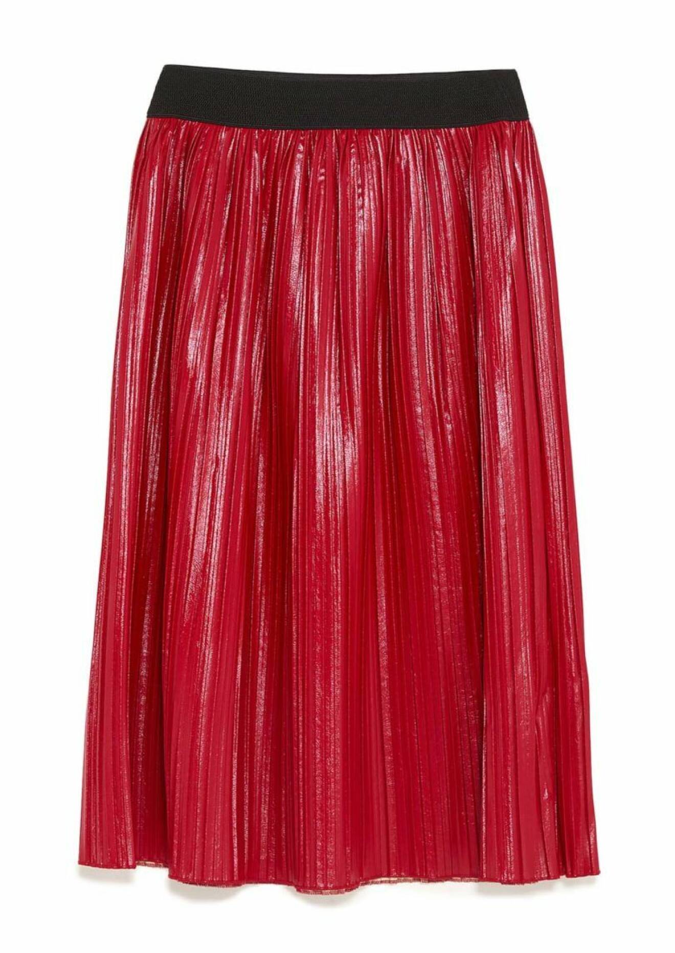 röd-kjol-ålisserad-zara