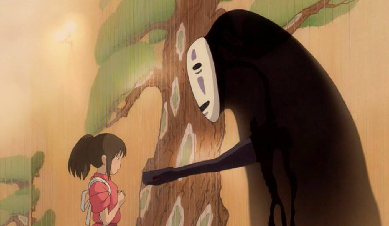 En bild ur den animerade filmen Spirited Away som har premiär på Filmstaden den 21 december.