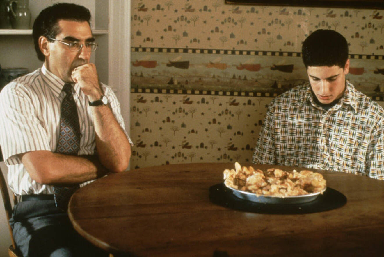 Jason Biggs och Eugene Levy i American Pie.