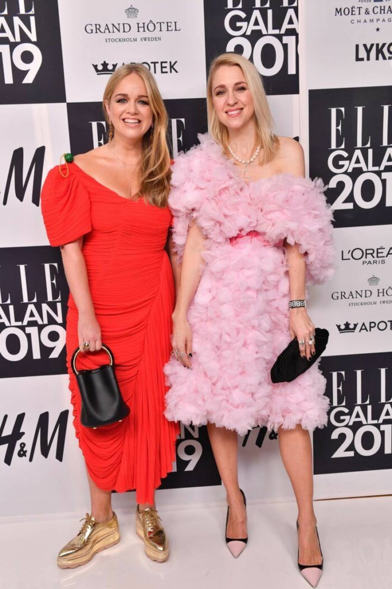 Ebba Kleberg von Sydow med Emilia de Poret ELLE-galan 2019