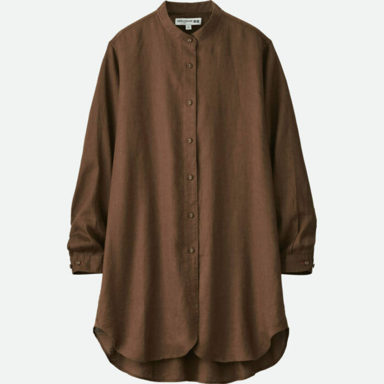 Lång brun farfarsskjorta 