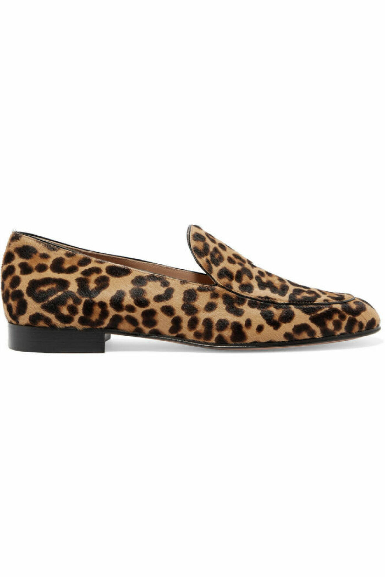 Leopardmönstrad loafer i klassisk modell 