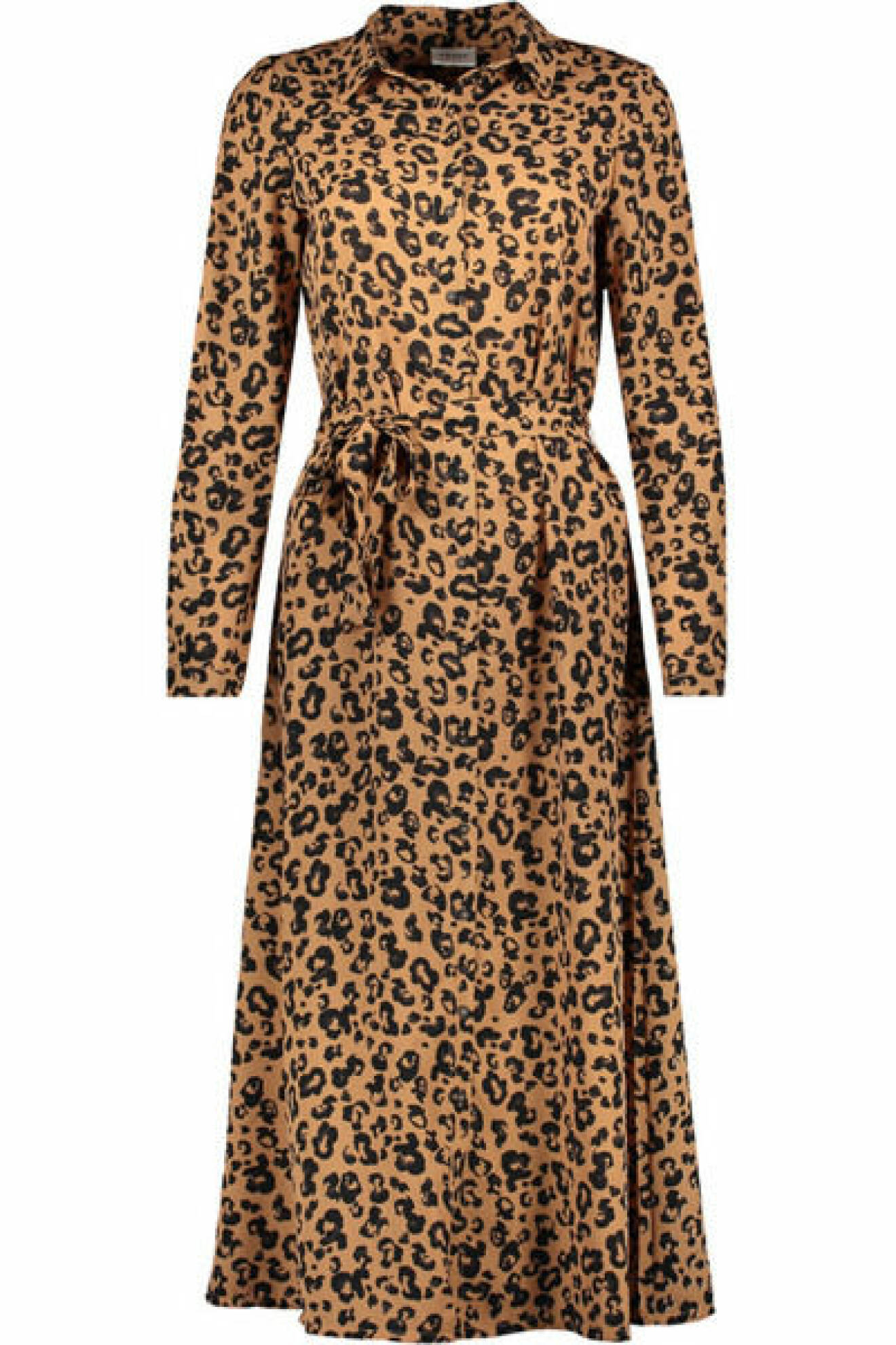 Långklänning i leopard