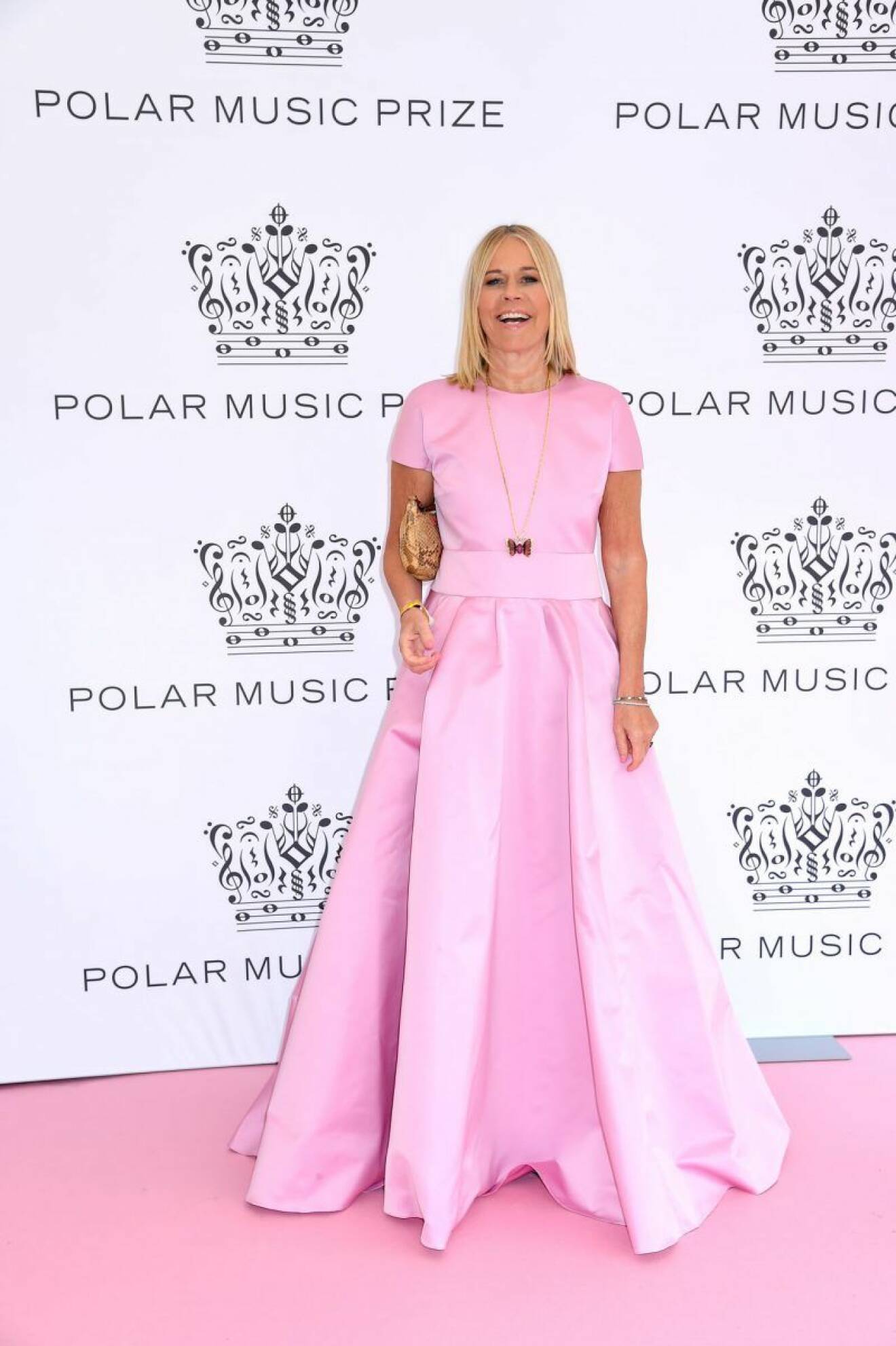 Marie Ledin på rosa mattan på Polarpriset 2019