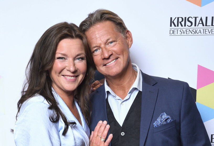 Lotta Engberg och Mikael Sandström har varit tillsammans i tre månader.