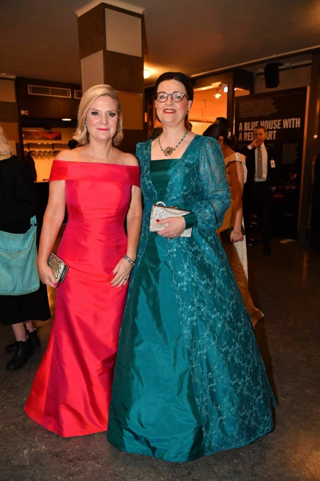Finansminister Magdalena Andersson (S) och utbildningsminister Anna Ekström på Nobel 2019