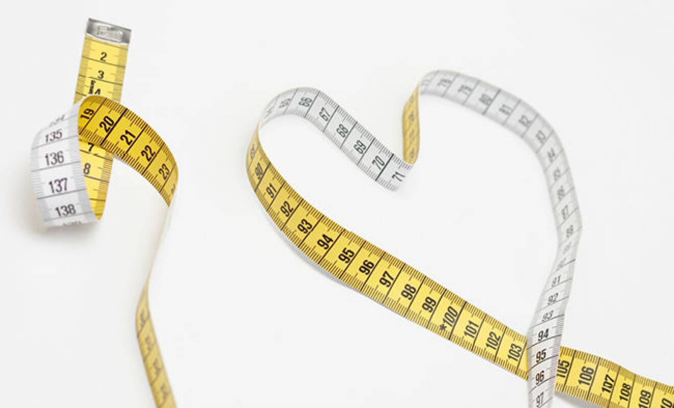 Heart-shaped tape measure