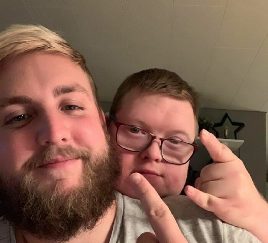 Bröderna Viktor och Rikard umgicks ofta och hade en alldeles egen speciell jargong. Foto: Privat Bröderna Viktor och Rikard