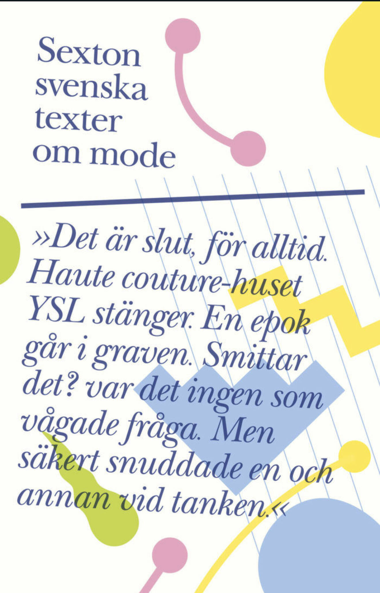 Sexton svenska texter om mode (Pocky)