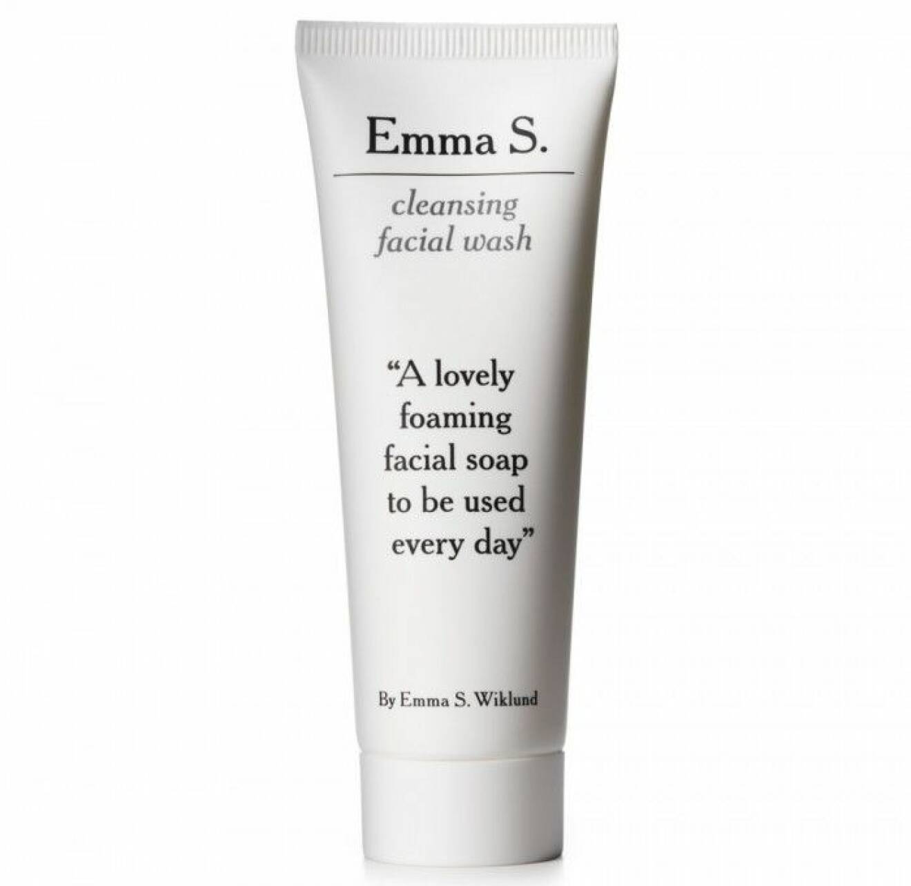 Världens bästa tvättkräm är hon definitivt värd. Cleansing facial wash från Emma S doftar behagligt, är effektiv, dryg och snäll mot huden. Ca 55 kr.  
