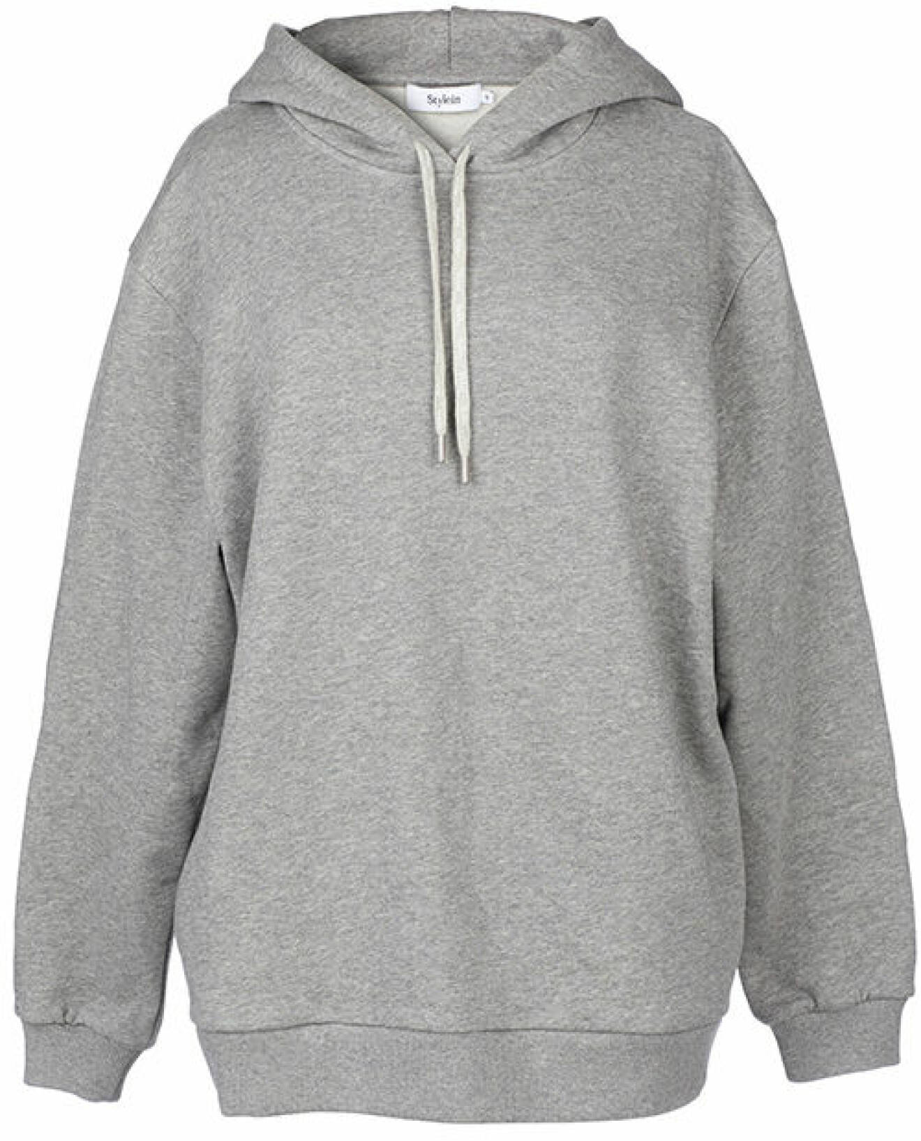 grå hoodie stylein
