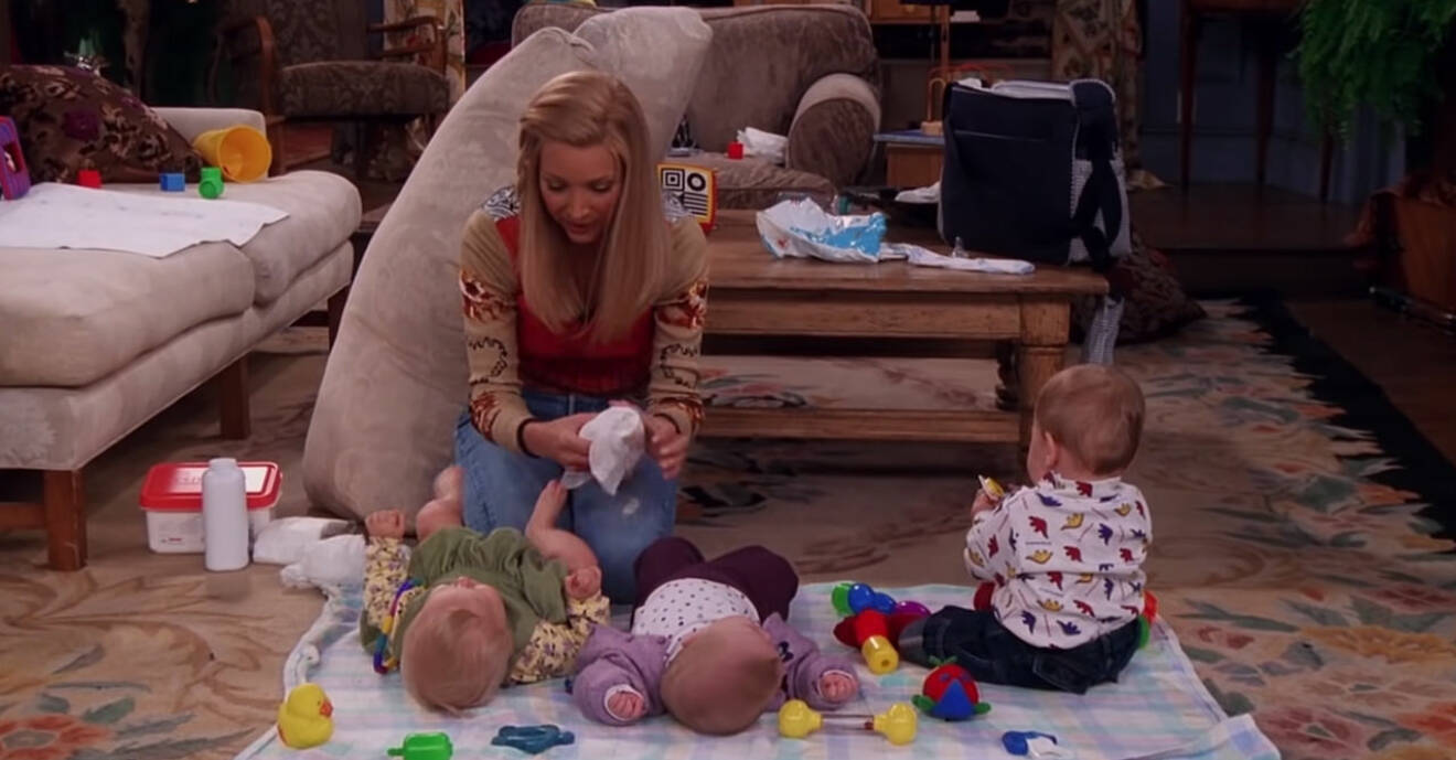 Trillingarna som Phoebe födde i Vänner har vuxit upp – så ser de ut i dag