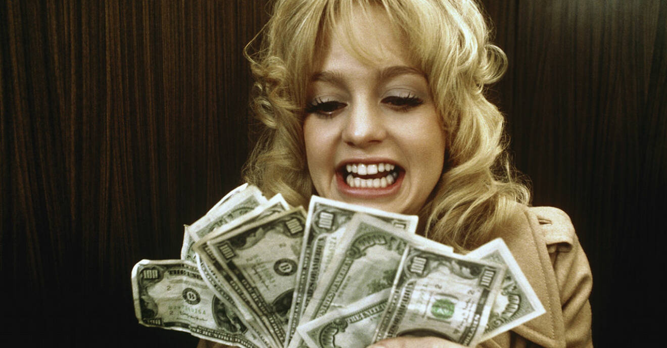 Goldie Hawn i filmen "Den perfekta stöten" från 1971.