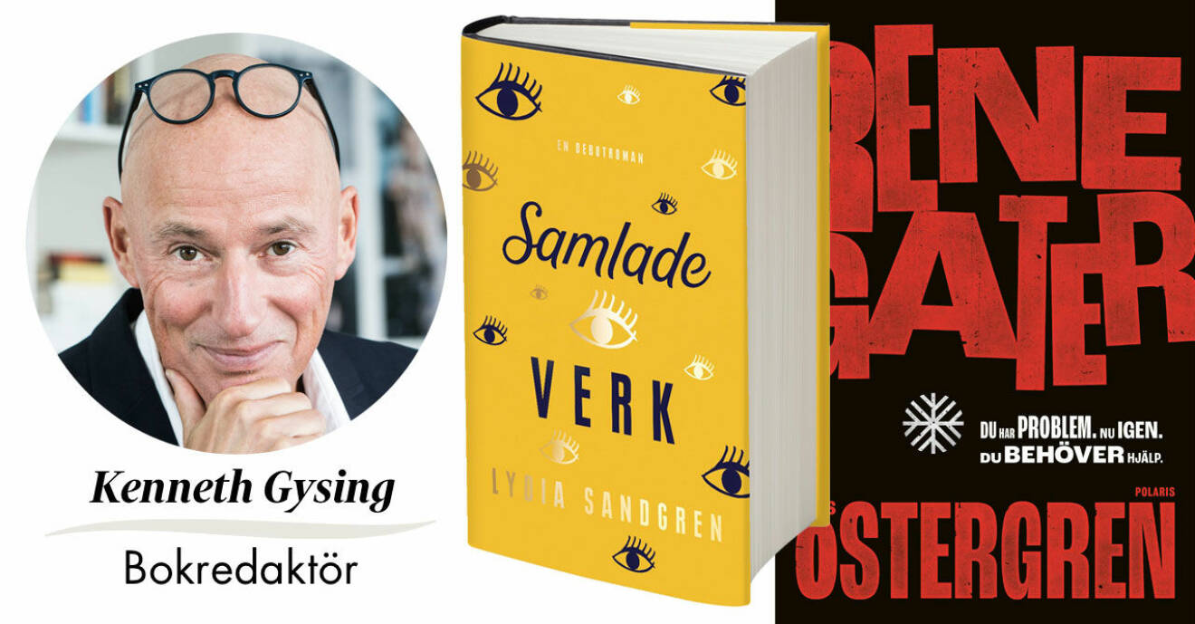Kenneth Gysing, Feminas bokredaktör väljer årets bästa kultur, Lydia Sandgrens "Samlade verk" och Klas Östergrens "Renegater"