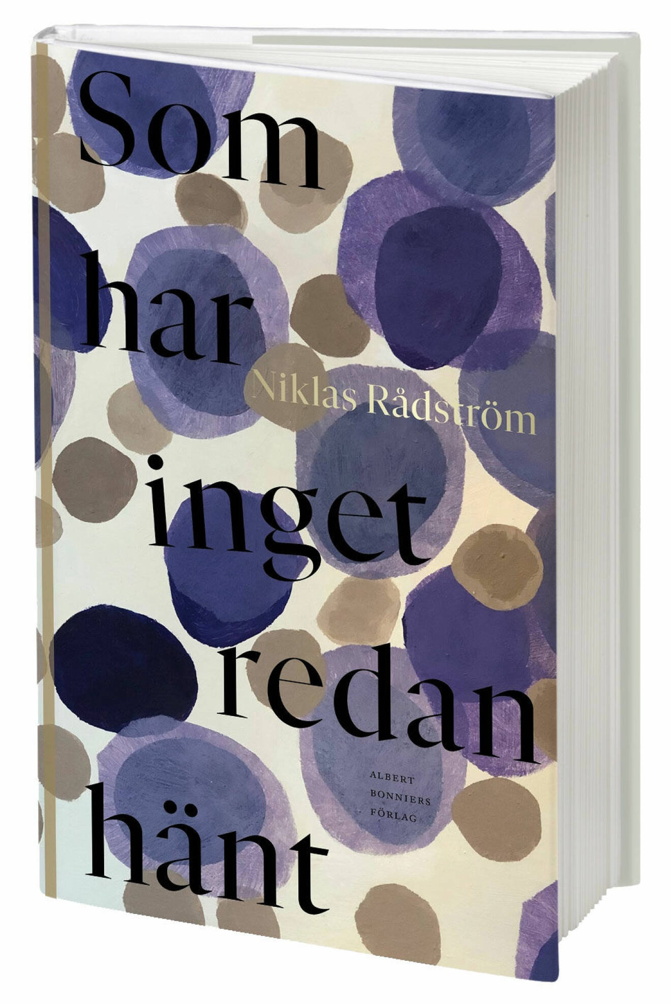 Som har inget redan hänt, Niklas Rådström, självbiografi (Albert Bonniers förlag).