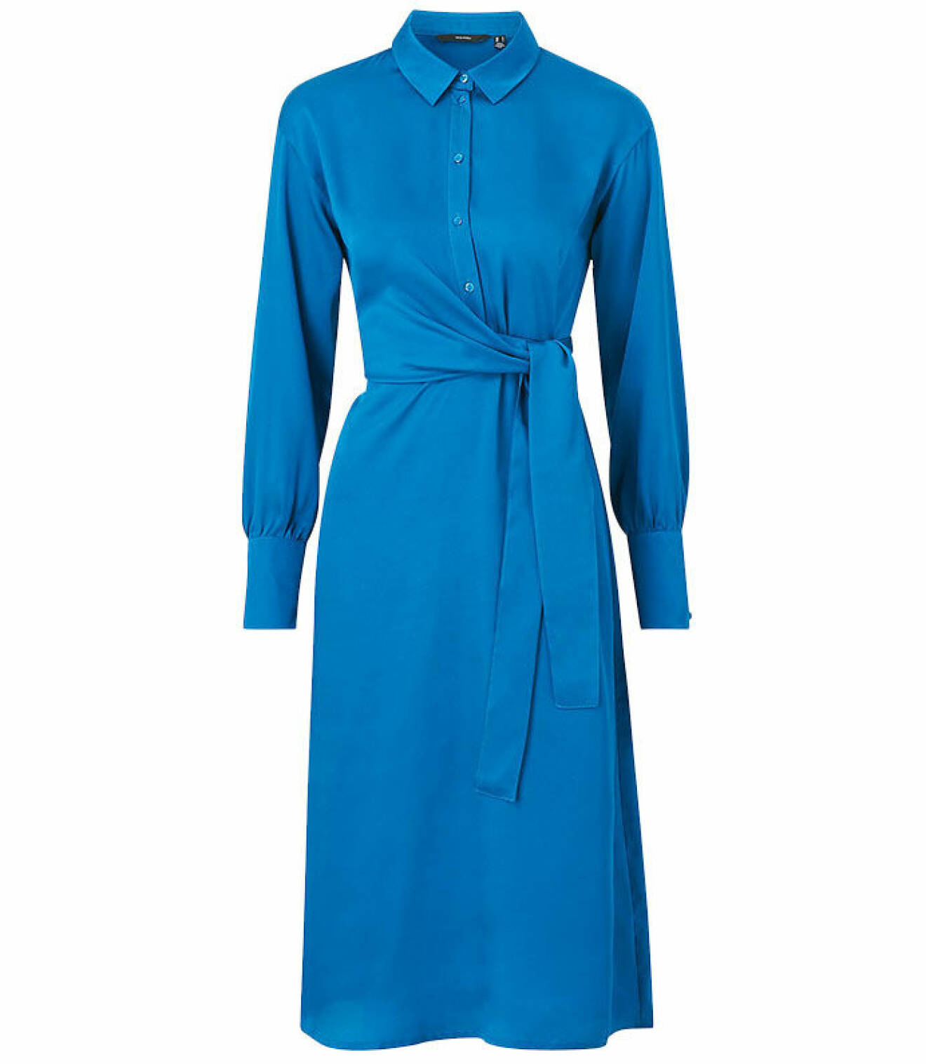 blå skjortklänning vero moda
