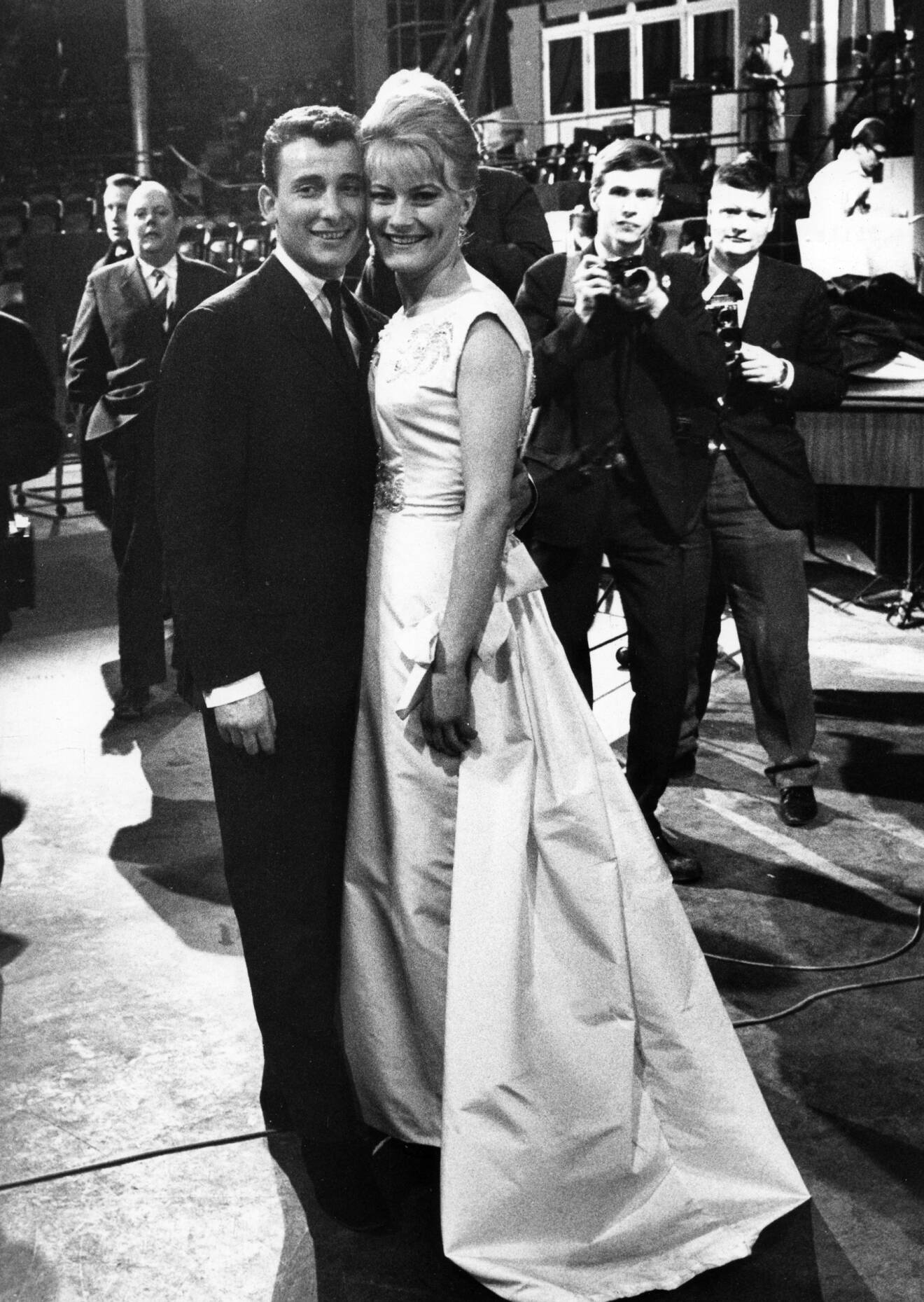 Carli Tornehave och Monica Zetterlund i Melodifestivalen 1963
