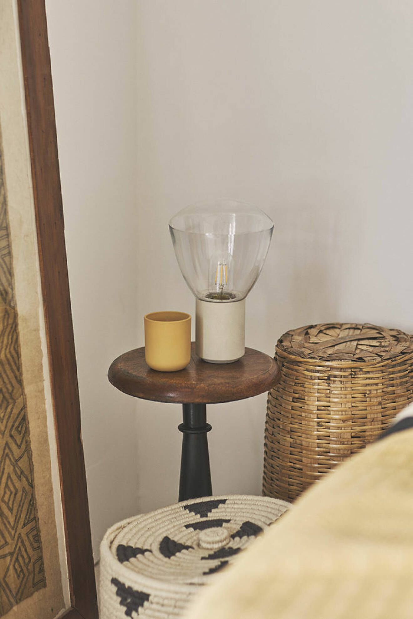 Lampa och förvaringskorgar från Zara Home