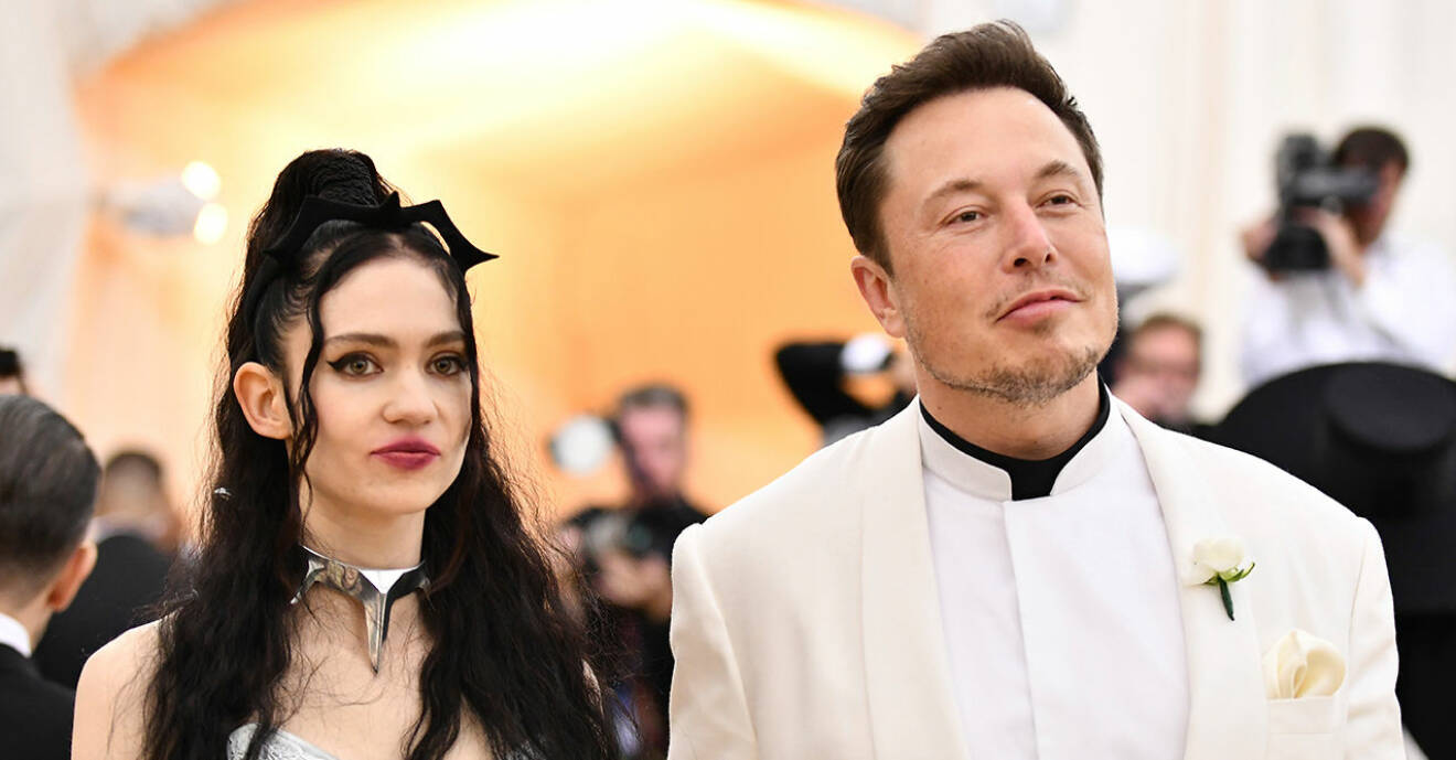 Grimes och pojkvännen Elon Musk.