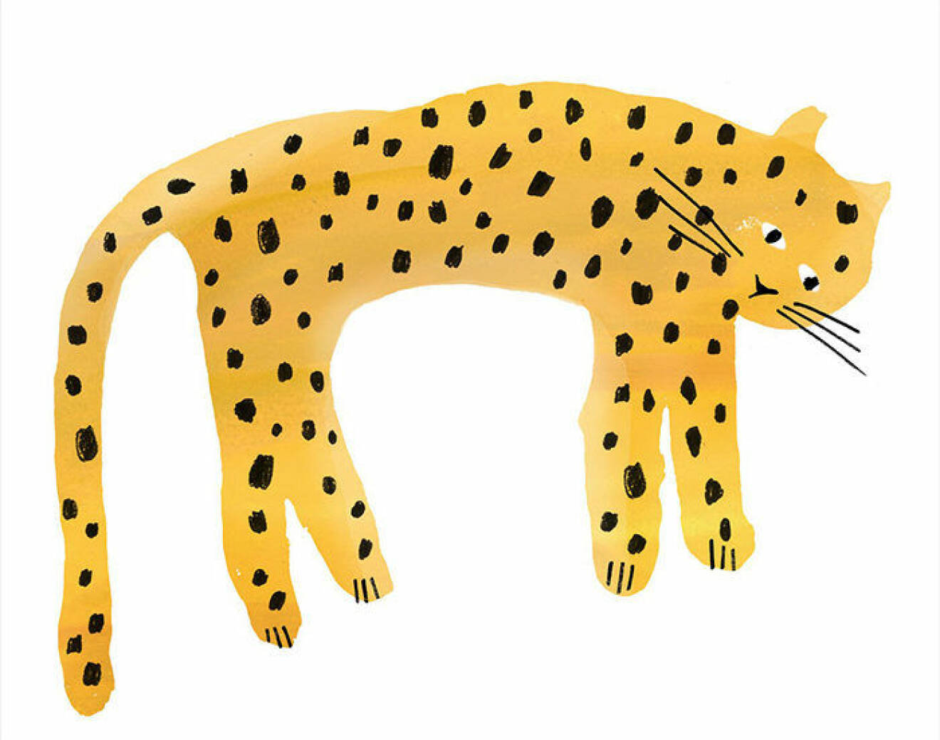 Poster till barnrummet med leopard från Lagerhaus