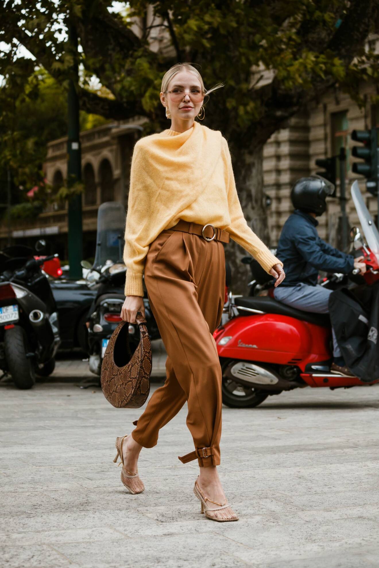 streetwearbild från Milano fashionweek
