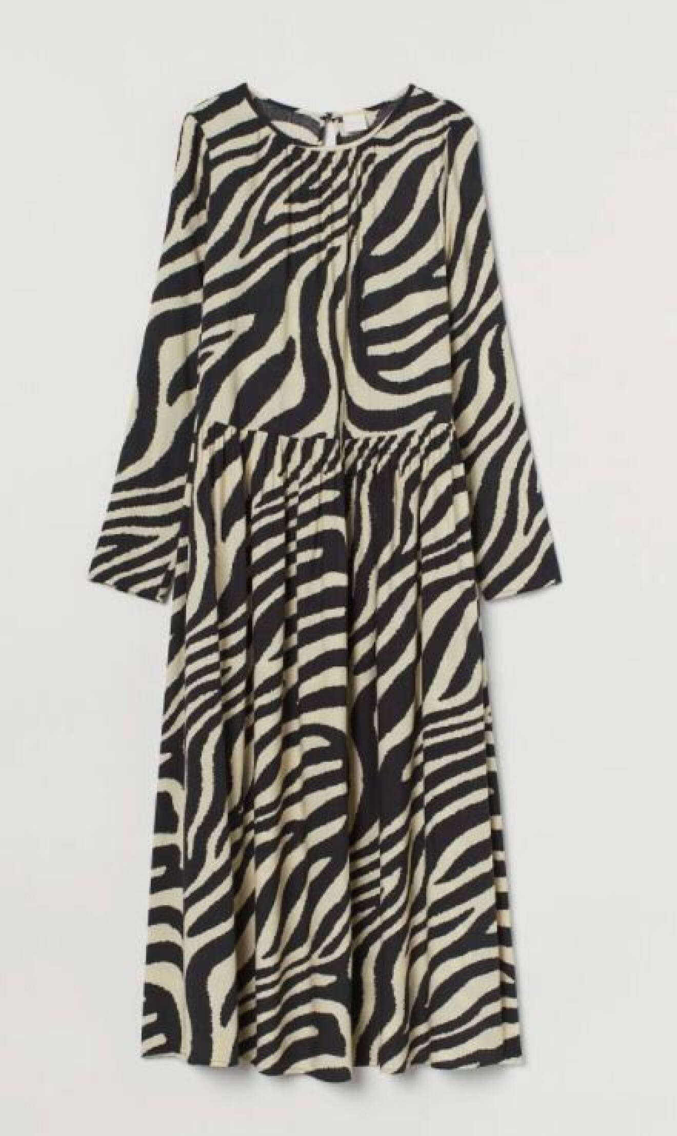 zebraklänning från H&amp;M