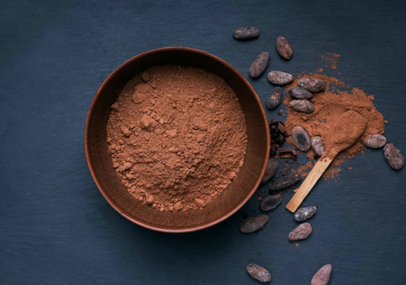 Kakao är oväntat rikt på fibrer. 