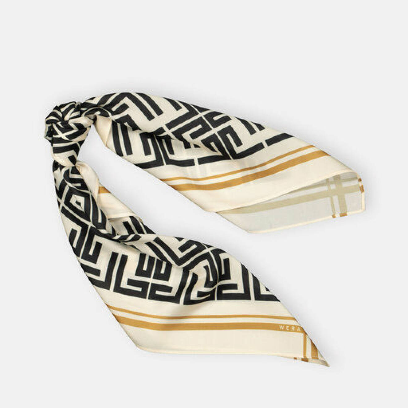 scarf med svart och vitt mönster från wera