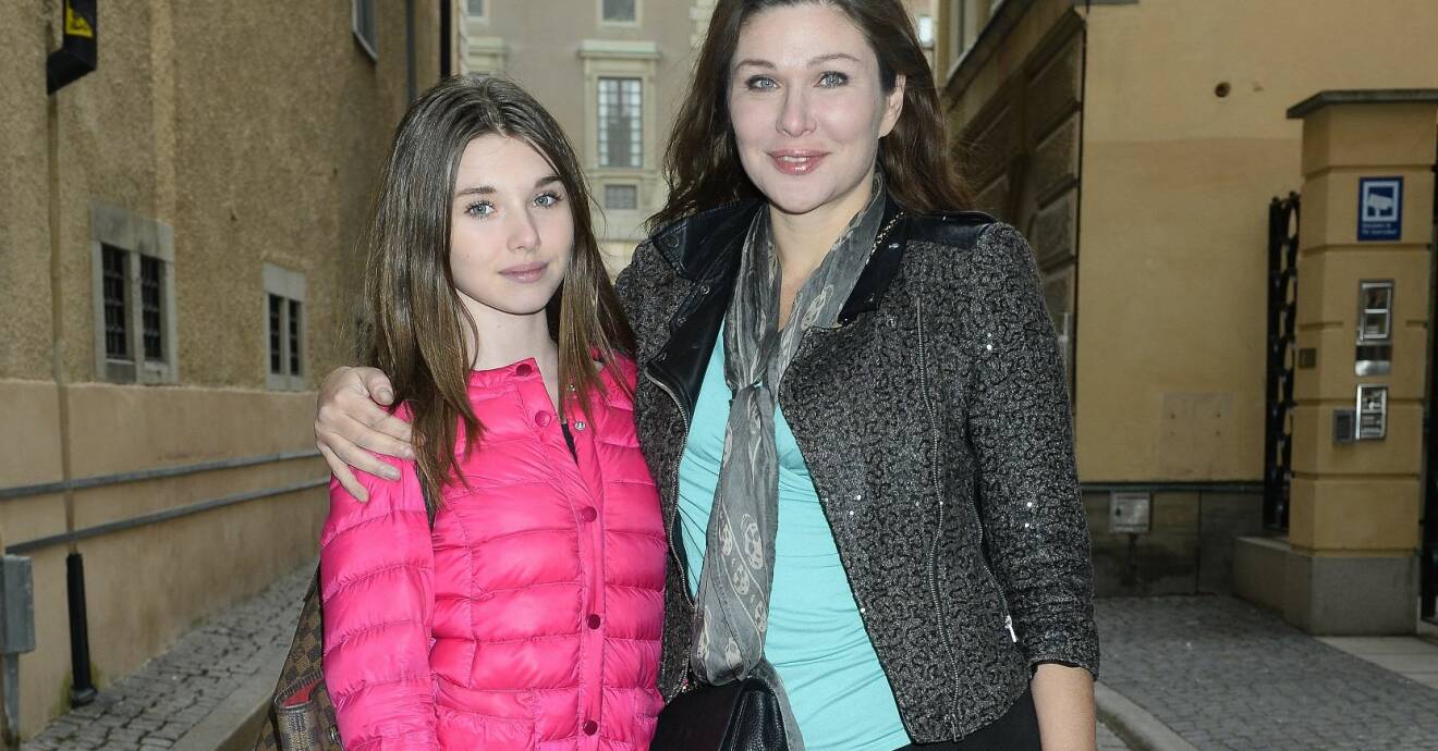 Dominika Peczynski och dottern Hannah 2014.