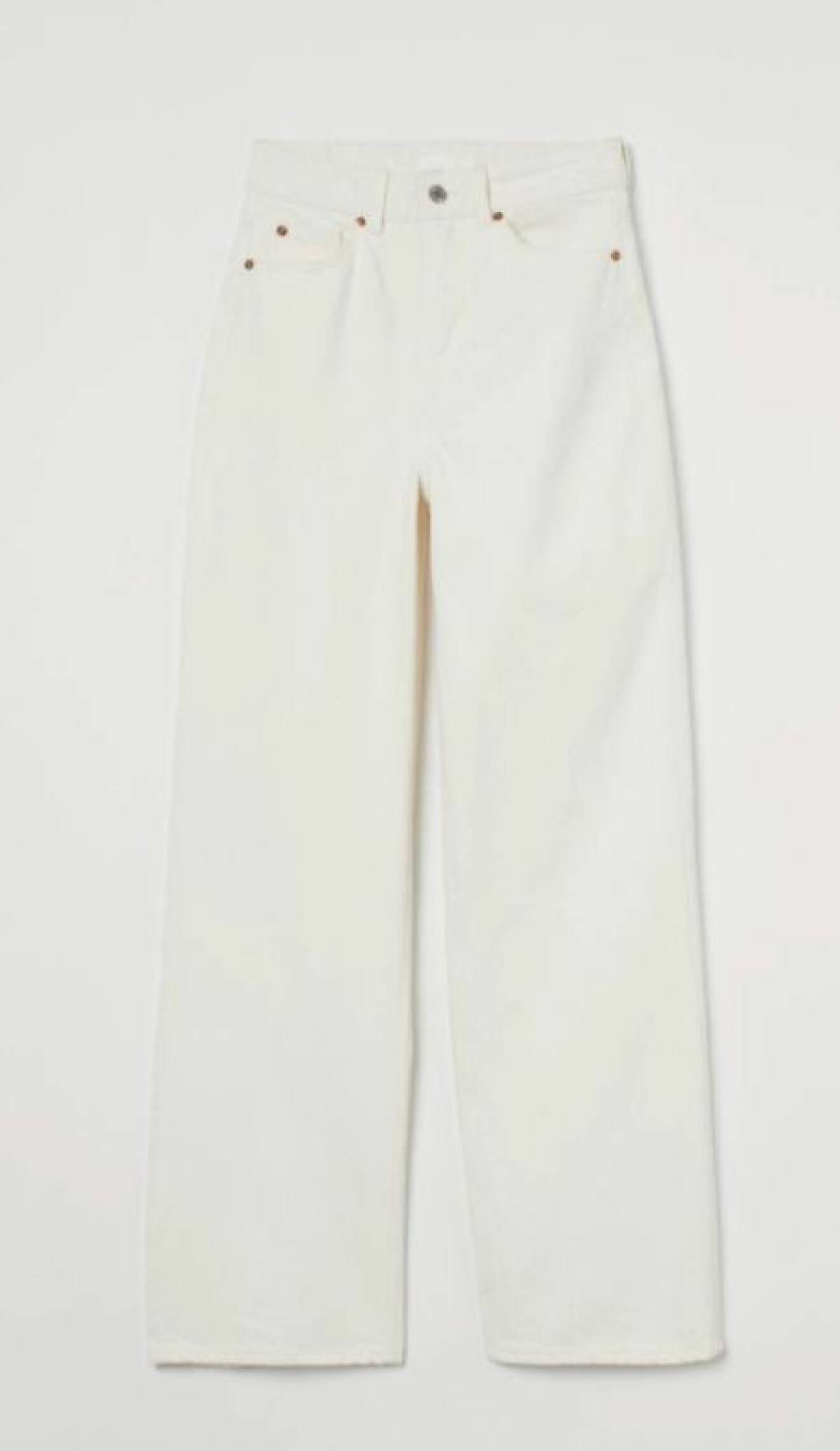 vita jeans från H&amp;M