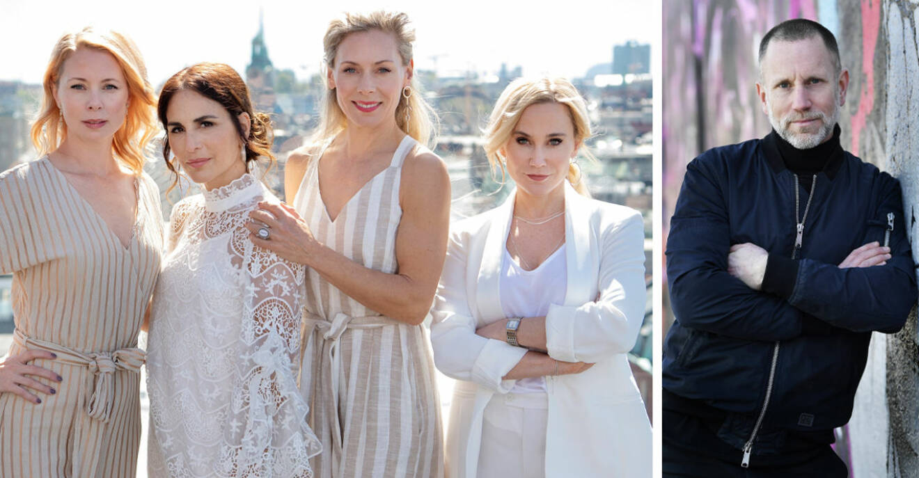 Alexandra Rapaport, Anja Lundqvist, Julia Dufvenius, Eva Röse och Peter Jihde i Heder säsong två.