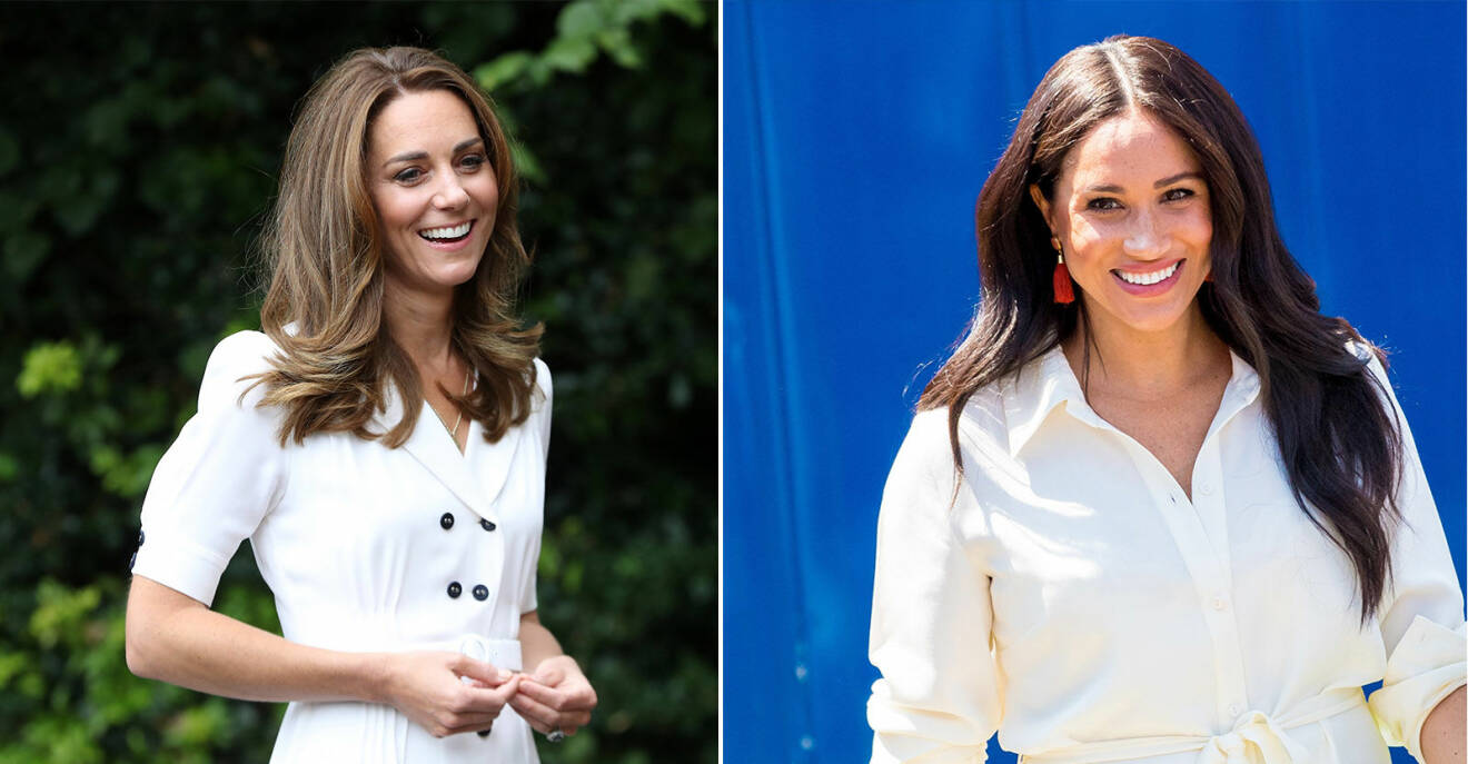Kate Middleton och Meghan Markle strålar ikapp