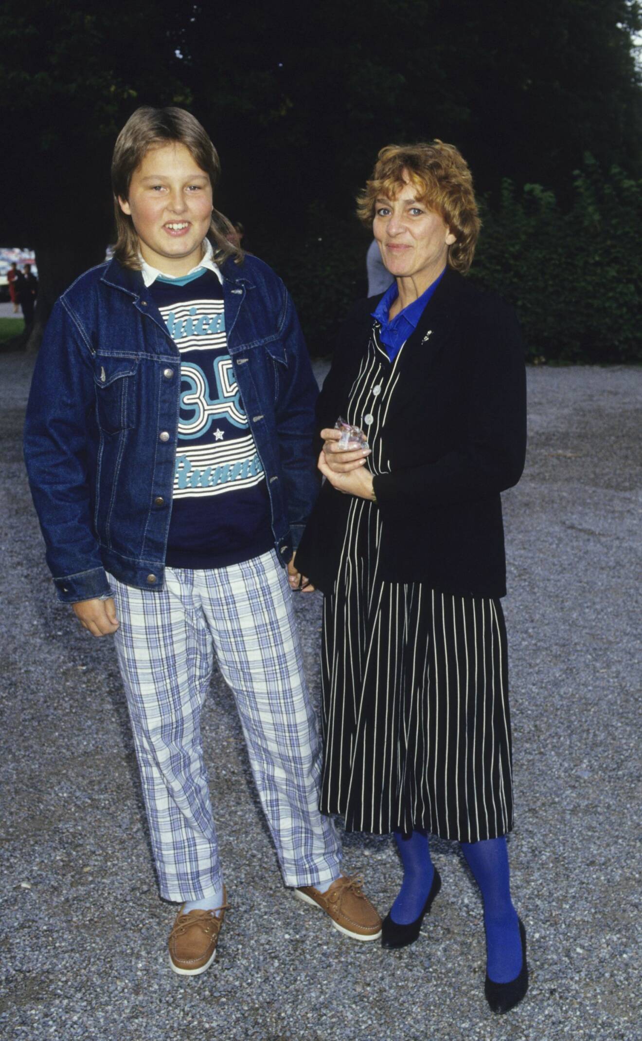 Siw Malmkvist med sonen Henrik 1983.