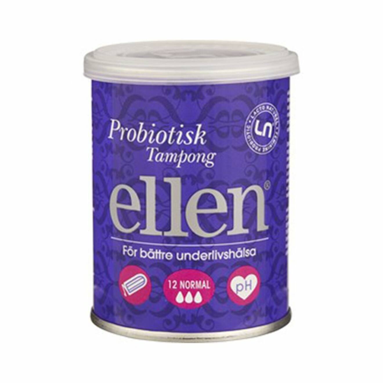 Ellen Probiotisk Tampong Normal 12 stycken