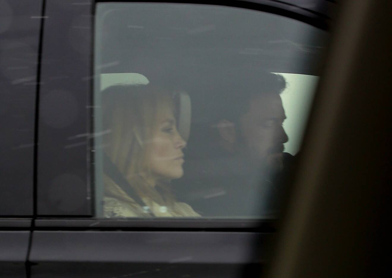 Jennifer lopez och ben affleck åker bil