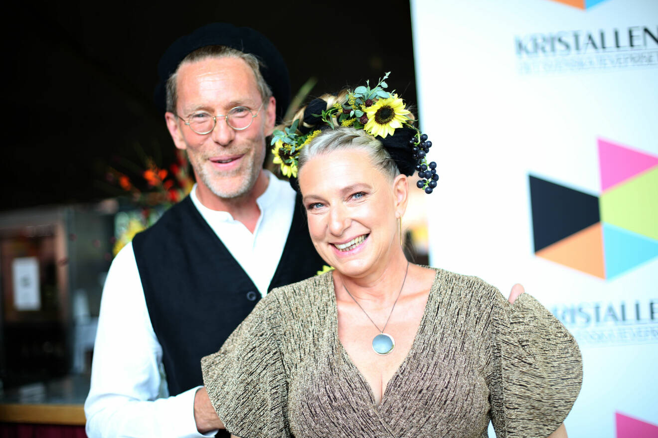 Gustav Mandelmann och Marie Mandelmann TV-priset Kristallen delas ut på Cirkus i Stockholm 2019-08-31