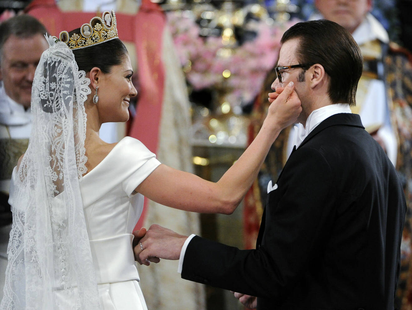 Kronprinsessan Victoria och prins Daniel vid bröllopet 2010
