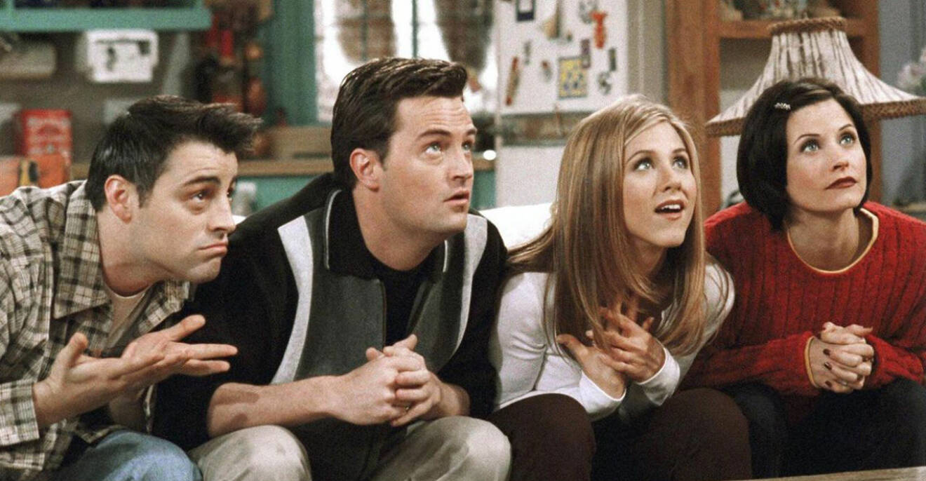 Joey, Chandler, Rachel och Monica i Vänner
