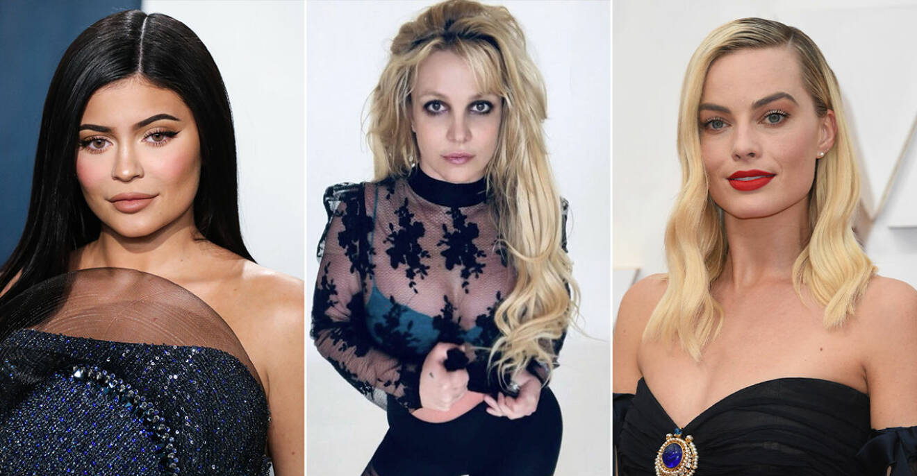 Kylie Jenner, Britney Spears och Margot Robbie