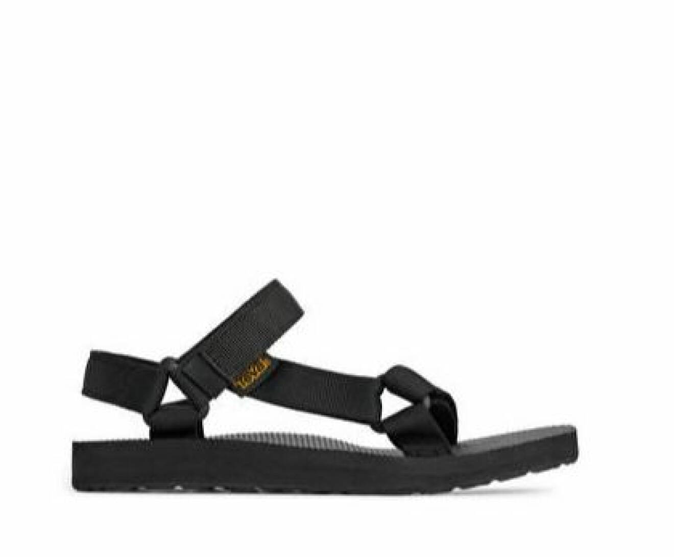 Svarta, sportiga sandaler med kardborreband. Sandaler från Teva.