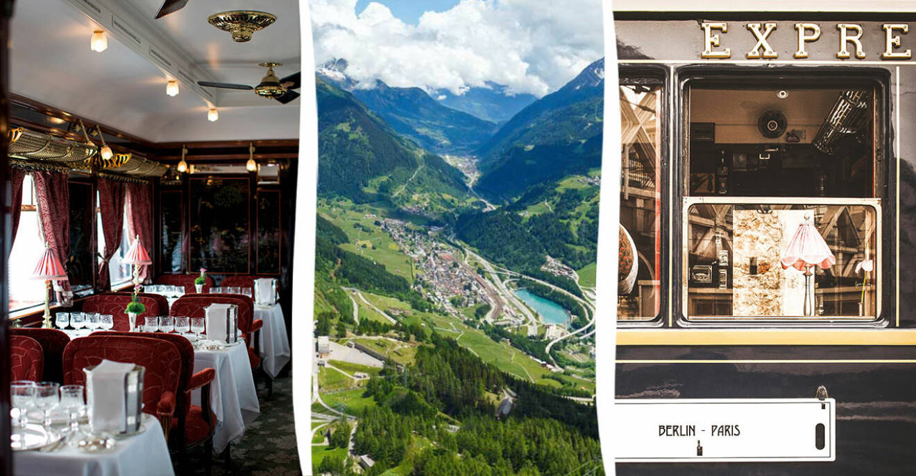 Restaurangvagn, Alperna och Orientexpressen