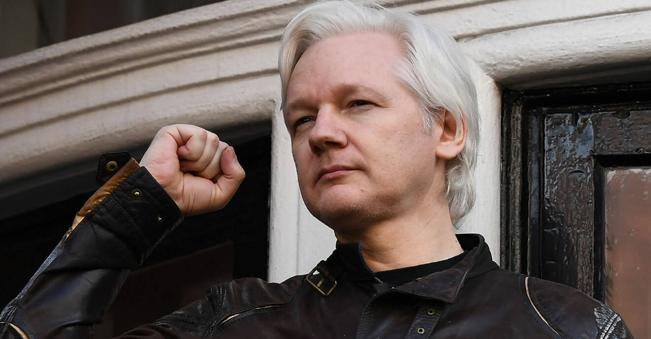 Julian Assange i Stockholm 2010.