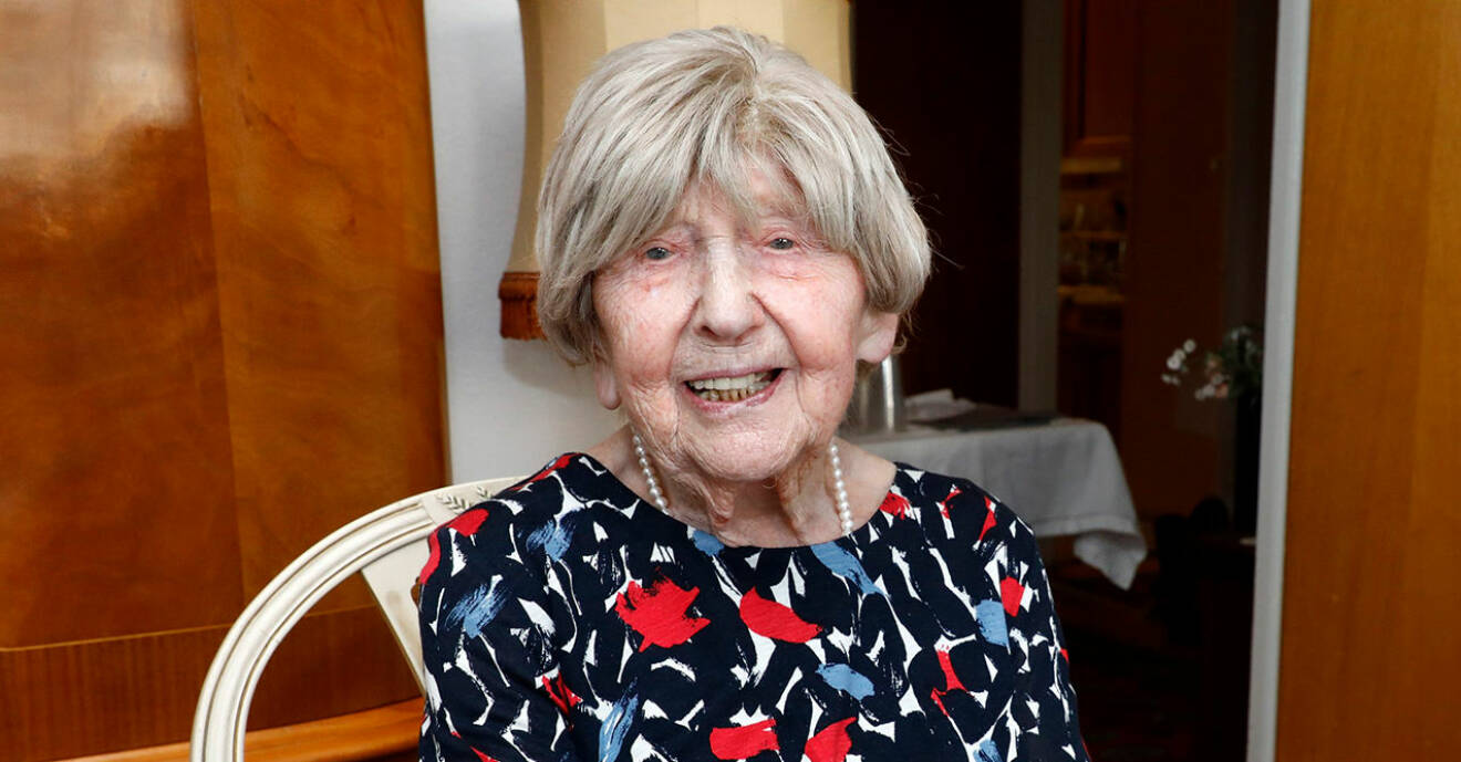109-åriga Dagny Carlssons glädjebesked efter tiden på sjukhus