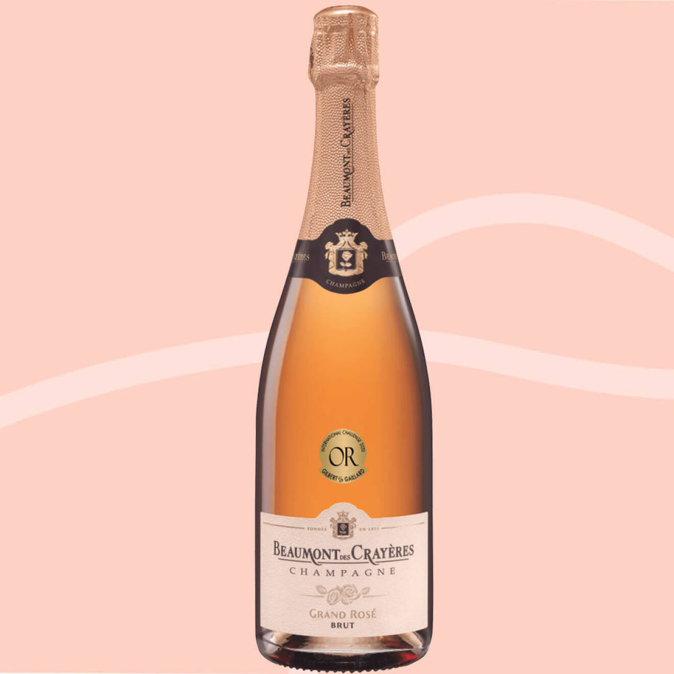Beaumont des Crayères Grand Rosé, rosa champagne