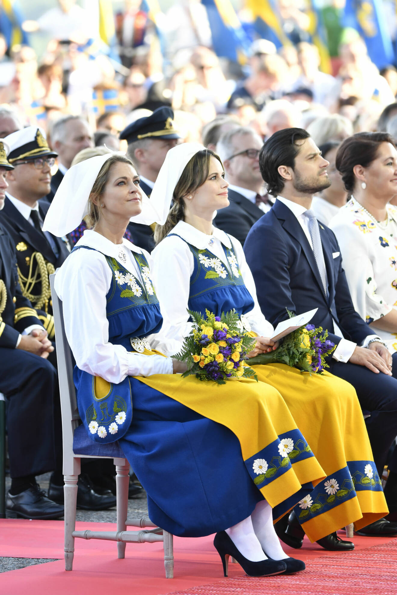 Prinsessan Madeleine valde att bära klackar vid nationaldagsfirandet