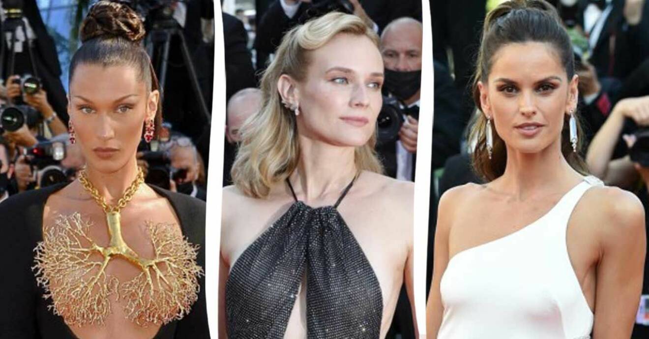 Mode röda mattan i Cannes