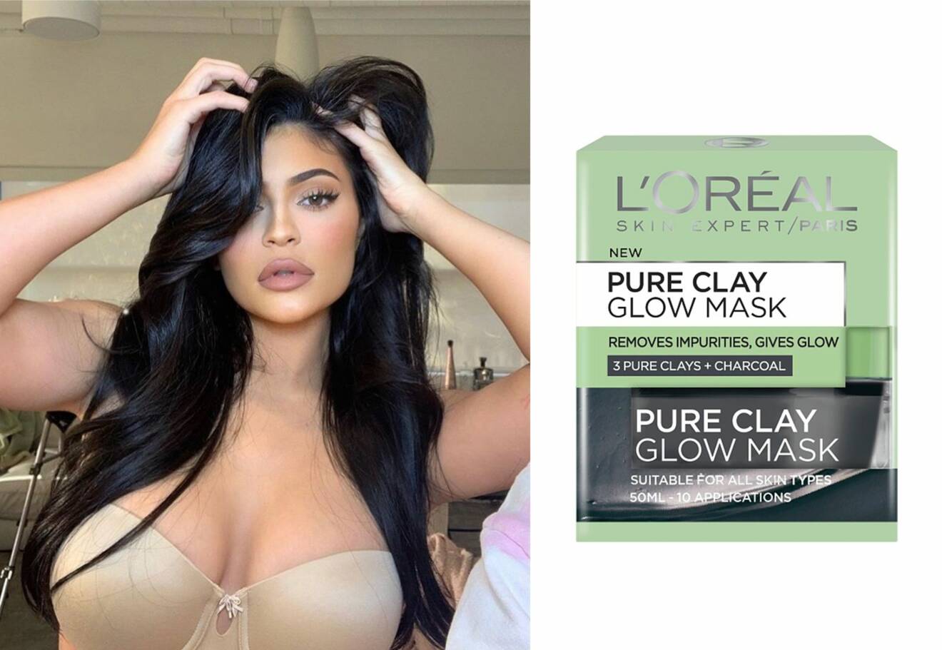 Kylie Jenner: Ansiktsmask med lera