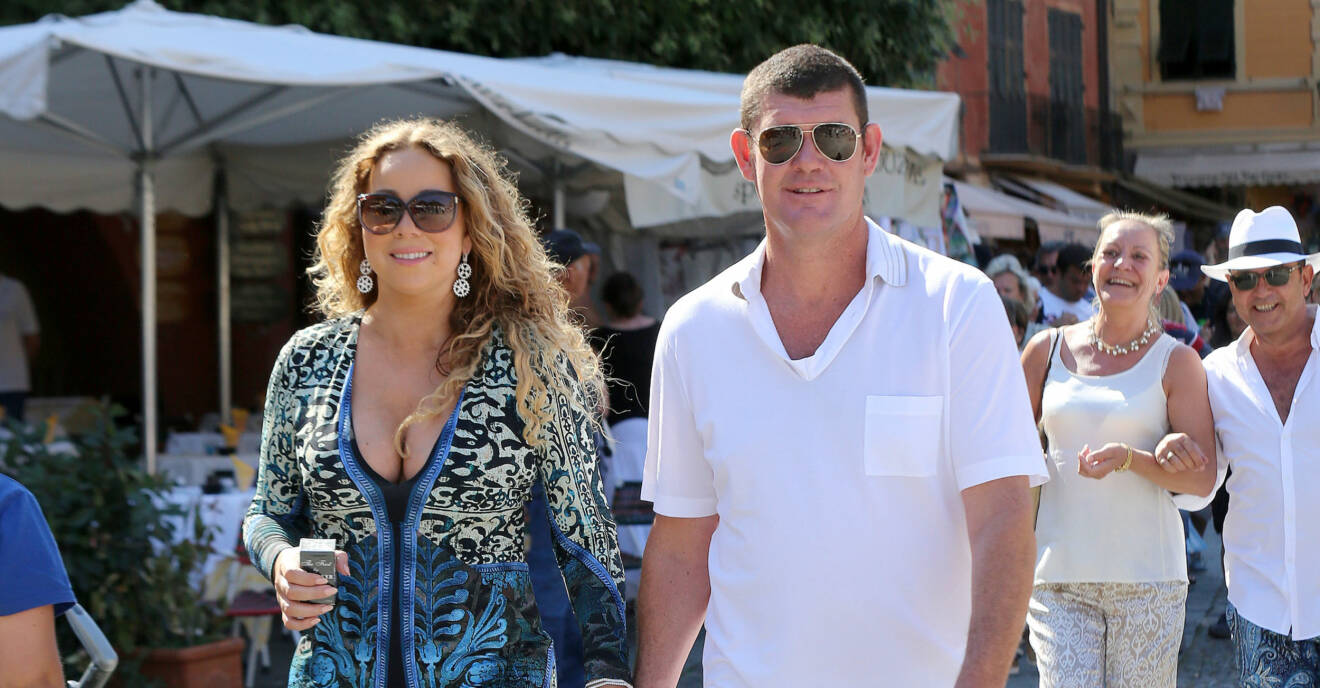 Mariah Carey och före detta maken James Packer.