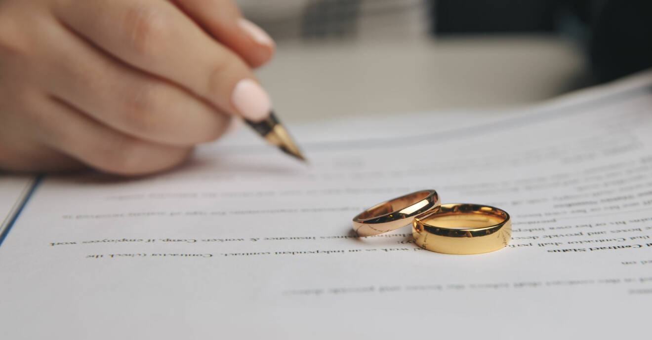 Par som signerar äktenskapsförord